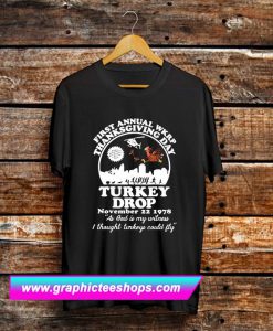 First annual WKRP thanksgiving day Turkey drop T-shirt