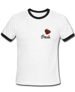 fresh strawberry new unisex ringer tshirt