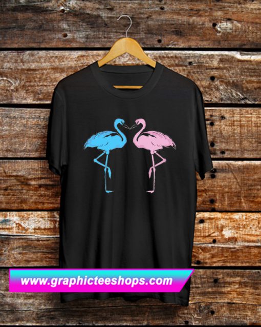 Blue And Pink Flamingo T Shirt (GPMU)