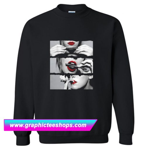 Blunt Roll Red Lips Sweatshirt (GPMU)