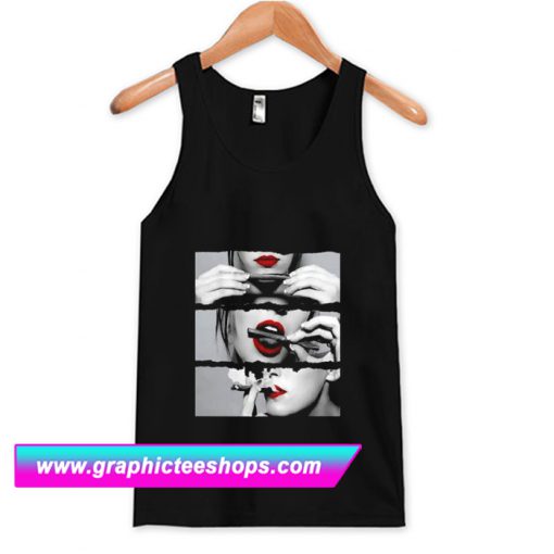 Blunt Roll Red Lips Tanktop (GPMU)