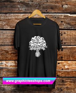 Bucket Flower Skull T Shirt (GPMU)