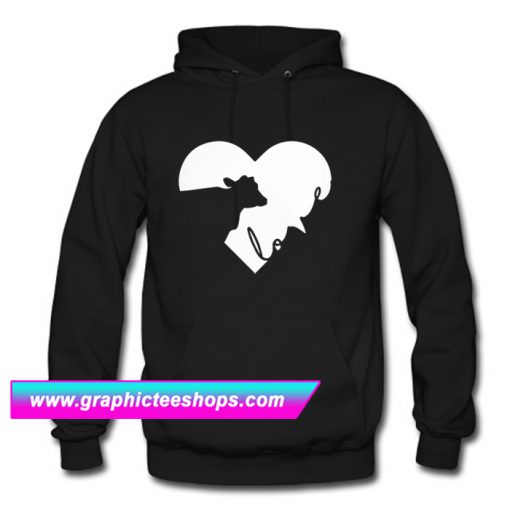 Cow in Heart Cows Love Hoodie (GPMU)