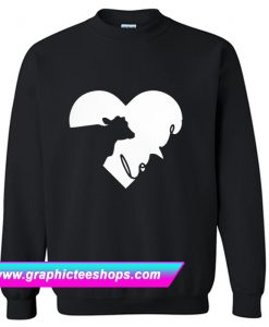 Cow in Heart Cows Love Sweatshirt (GPMU)