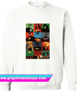 DC Comics Justice League Boxed Characters Sweatshirt (GPMU)