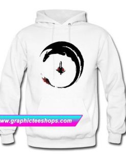 Hiccup And Toothless Flying Watercolor Drawing Hoodie (GPMU)