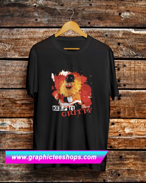 Keep It Gritty Flyers Mascot Keep It Gritt Y T Shirt (GPMU)