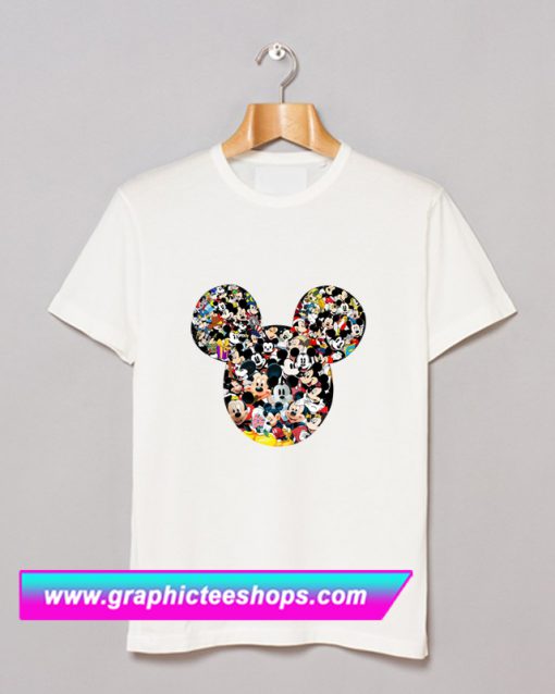 Mickey Mouse Collage Photo T Shirt (GPMU)