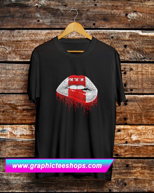 Amsterdamse Sjeurts Lip T Shirt (GPMU)