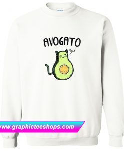 Avocado Cat Tee Cute Cat Face Sweatshirt (GPMU)