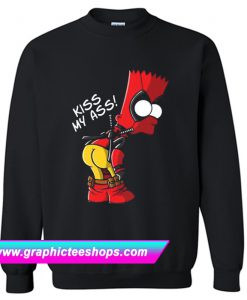 Bartpool Bart Simpson Kiss My Ass Sweatshirt (GPMU)