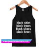 Black Shirt Black Jeans Black Shoes Black Heart Gothic Tanktop (GPMU)