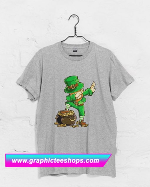 Dabbing Leprechaun Shirt St Patricks T Shirt (GPMU)