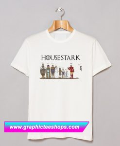 House Stark Game Of Thrones Funny Parody Iron Man Tony Stark T Shirt (GPMU)