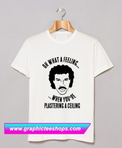 Lionel Richie Plastering a Ceiling T Shirt (GPMU)