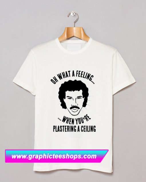 Lionel Richie Plastering a Ceiling T Shirt (GPMU)