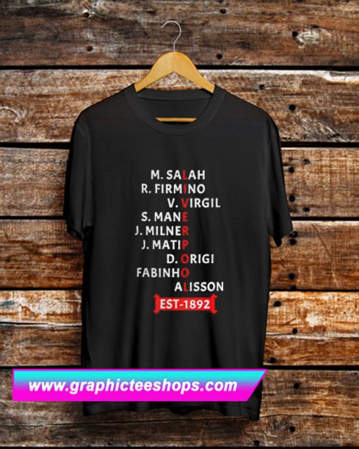 Liverpool Never Give Up Players T Shirt (GPMU)