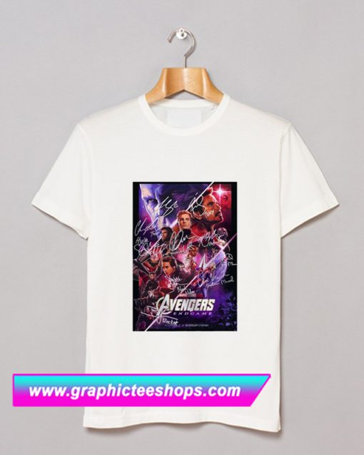 Marvel avengers endgame signature all heroes T Shirt (GPMU)