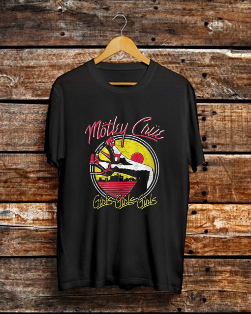 Motley Crue Girls Girls Girls Heels T Shirt (GPMU)