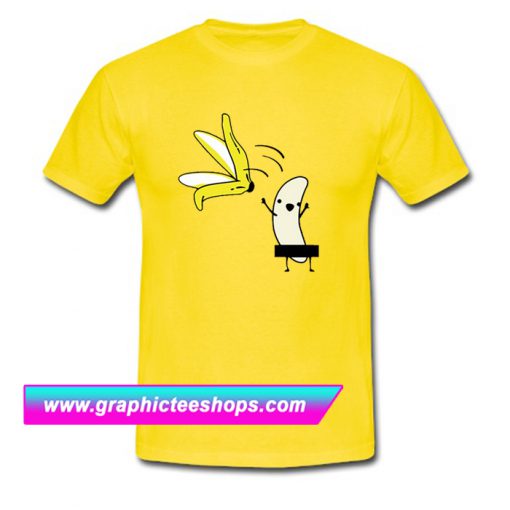Plus Banana Print Tee T Shirt (GPMU)