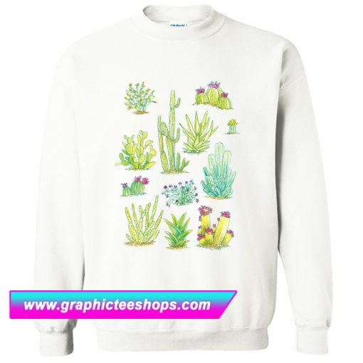 Cacti Watercolor Sweatshirt (GPMU)