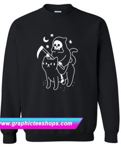 Death Rides A Black Cat Sweatshirt (GPMU)