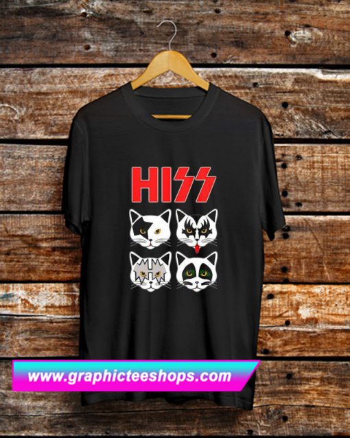 Hiss Kiss Cats T Shirt (GPMU)