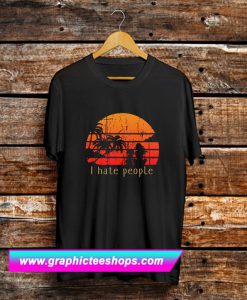 I Hate People Summer Girl With Dog T Shirt (GPMU)