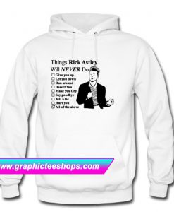 Rick Astley Funny Pop Art Hoodie (GPMU)