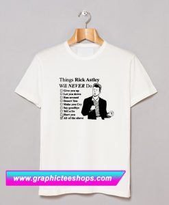 Rick Astley Funny Pop Art T Shirt (GPMU)