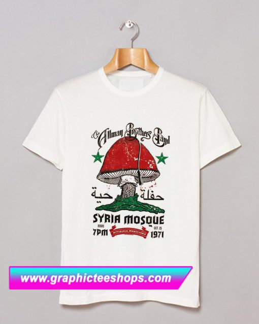 Allman Brothers Band Syria Mosque 1971 T Shirt (GPMU)