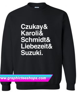 CAN Krautrock Names List Design Sweatshirt (GPMU)