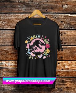 Floral Jurassic Park T-Rex T Shirt (GPMU)