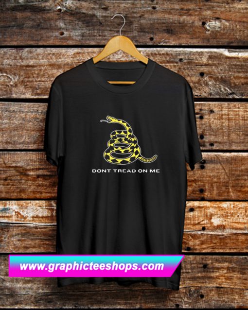 Gadsden Flag Don’t Tread On Me Black T Shirt (GPMU)