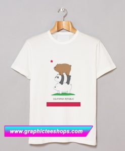 We Bare Bears Cali Stack T Shirt (GPMU)