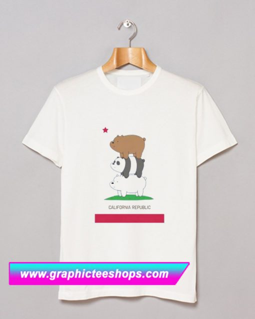 We Bare Bears Cali Stack T Shirt (GPMU)