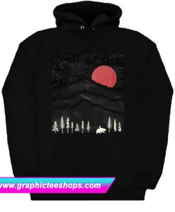 Black Mountains and Red Moon Hoodie (GPMU)