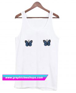 Blue Ribbed Butterfly Tanktop (GPMU)