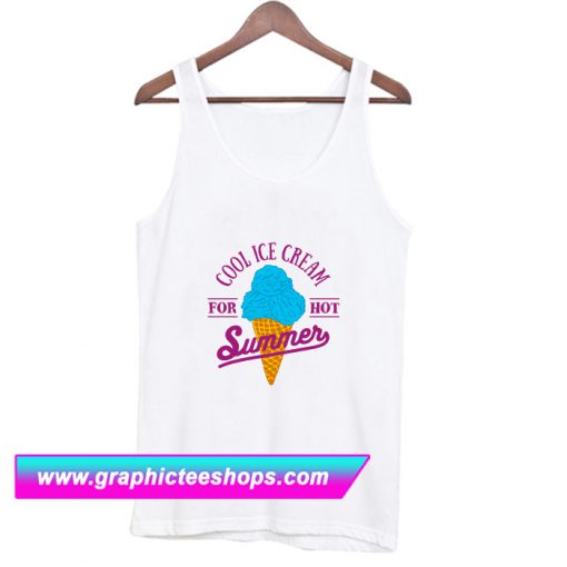 Ice Cream Illustration With Lettering Tanktop (GPMU)