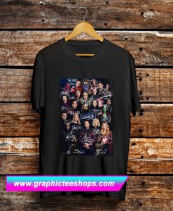 Marvel Avengers Endgame poster signature T Shirt (GPMU)