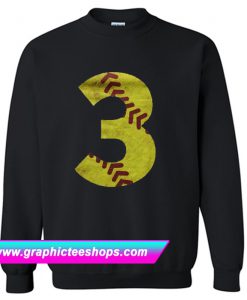 Softball Number Iron on Sweatshirt (GPMU)