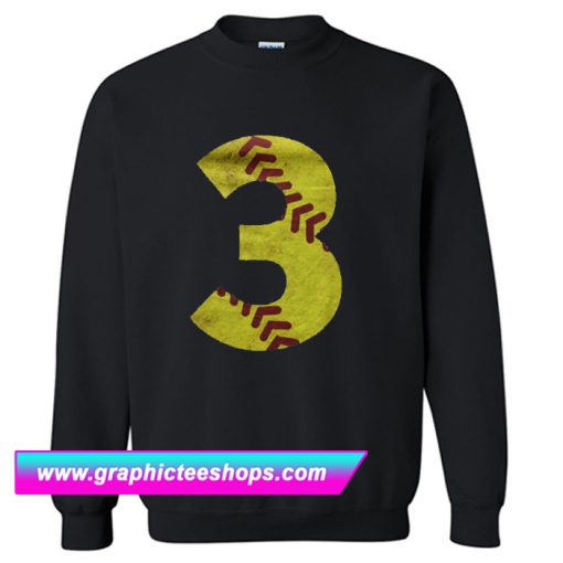 Softball Number Iron on Sweatshirt (GPMU)