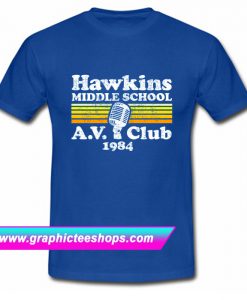 Stranger Things Hawkins Middle School T Shirt (GPMU)