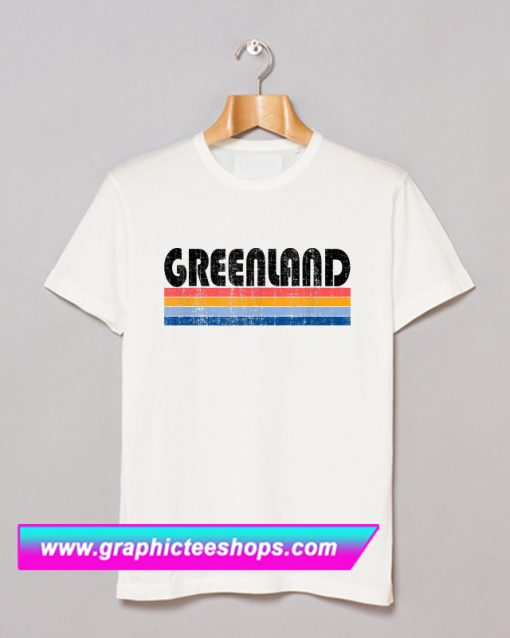 Vintage 70s 80s Style Greenland T Shirt (GPMU)