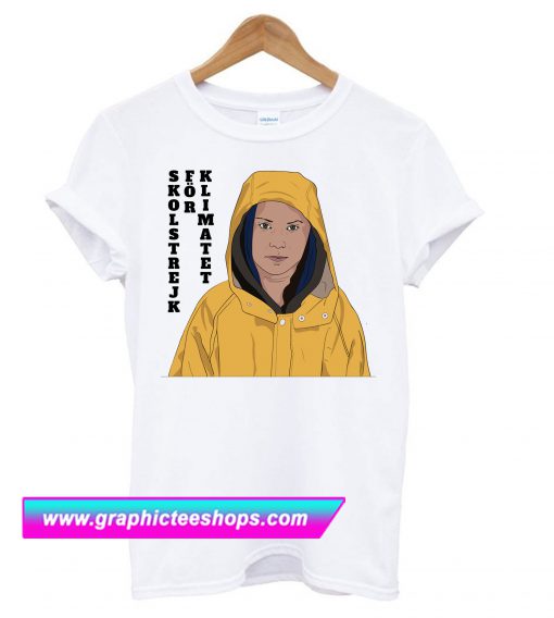 Greta Thunberg White T Shirt (GPMU)