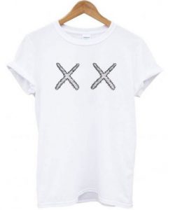 KAWS X UNIQLO – XX Classic Logo White t shirt (GPMU)