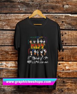 Kiss Band Signatures T Shirt (GPMU)