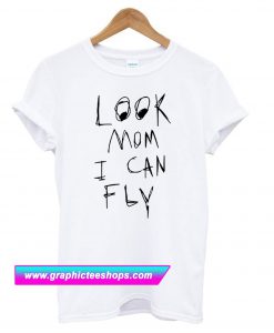 Look Mom I Can Fly White T Shirt (GPMU)