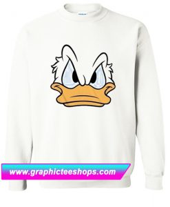 Mad Donald Duck Face Disney Sweatshirt (GPMU)