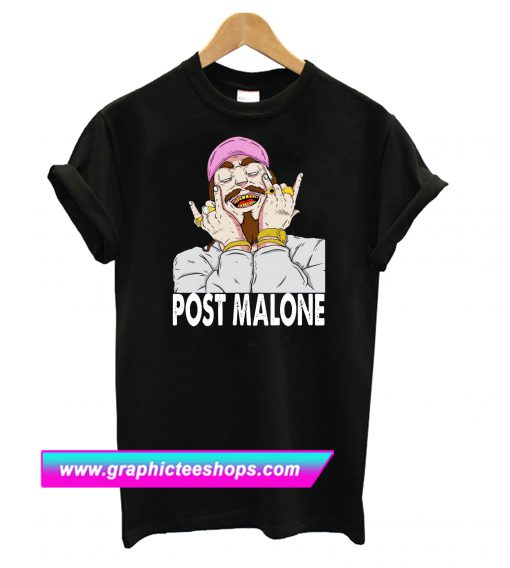 Post Malone Pink Hat T Shirt (GPMU)